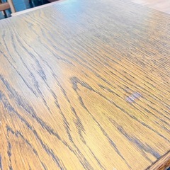 アンティーク オーク材　サイドテーブルの画像