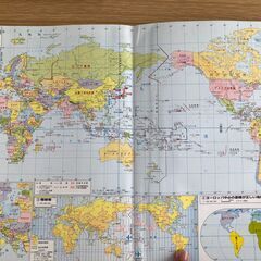 ★中学受験対策⓴★小学校総復習　社会科地図帳　受験対応★使用感あります★定価1,870円★の画像