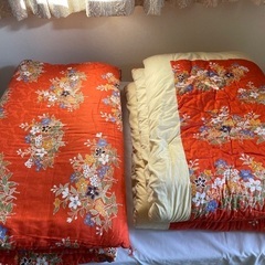化繊　掛け&敷き布団　譲りますの画像