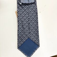 【ドリーム池田店】△裏側にシミ有△ロエベ　ネクタイ/ネイビー　IKW-253の画像