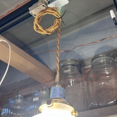 昭和レトロ フリルガラス 花柄 サンドブラスト ペンダントランプ アンティーク 照明器具の画像