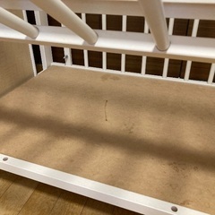 ミニベビーベッド　箱付き、説明書付きの画像