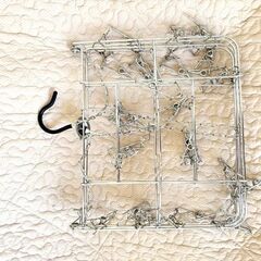 洗濯もの干し　ステンレス　ピンチハンガー　24ピンチの画像