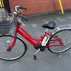 YAMAHA PAS CITY 電動アシスト自転車 バスケット付きの画像