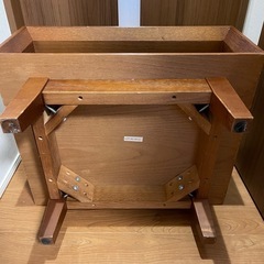 テーブル　木製　テレビ台　棚の画像