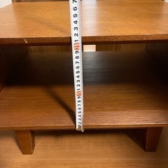 テーブル　木製　テレビ台　棚の画像