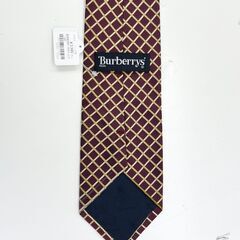 【ドリーム池田店】美品　バーバリー　ネクタイ/レッド　IKW-254の画像