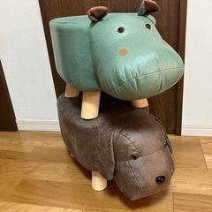 アニマルスツール　カバ　イヌの画像