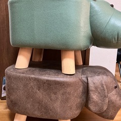 アニマルスツール　カバ　イヌの画像