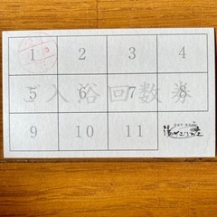 湯けむりの庄　宮前平　入浴回数券の画像