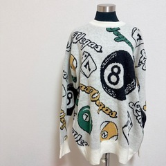 【新品】　ビックサイズ　オーバーニット　セーター　ストリートウェア　ユニセックスの画像