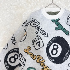 【新品】　ビックサイズ　オーバーニット　セーター　ストリートウェア　ユニセックスの画像