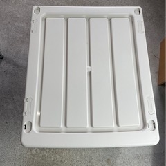 2段　ハンガーイン収納ケース　キャスター付　チェスト　収納ボックス　衣装ケース　整理　衣類　服　マルチ収納　2点あり　中古　③の画像