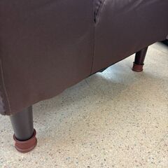 二人掛けソファ ブラウン 幅100cm×奥行69cm×高さ66cm【ジャングルジャングル岩出店】【B286】和歌山 岩出市 紀の川市 海南市の画像