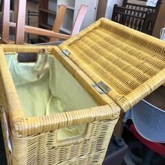 【リサイクルショップどりーむ鹿大前店】No.3196　ラタンの籠　物入れ　の画像