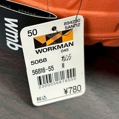 ワークマン EVA裏 フリースクロッグサンダルM オレンジの画像