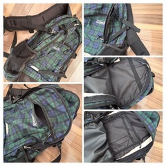 Coleman コールマン バックパック ウォーカー25グリーンチェック柄 リュックサックの画像