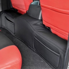 200系 ハイエース S-GL 標準 フロント & リア デッキ カバー セット 2P ブラック レザー の画像