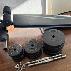 ベンチプレス台　ダンベルの画像