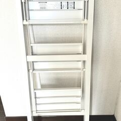 ◆脚立／きゃたつ◆室内用◆白／ホワイト◆オシャレ◆３段ステップの画像