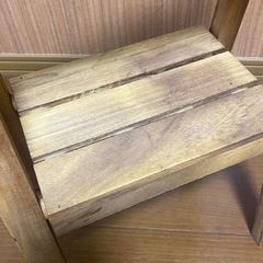 ナチュラルキッチン　木製ラック茶の画像