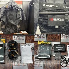 【中古】バートル BURTLE AC09-1/AC09 ファン・バッテリ・ベスト・半袖ブルゾンセット LL/XL【ハンズクラフト佐賀】の画像