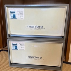 押入れ収納　プラスチック引き出し2つの画像