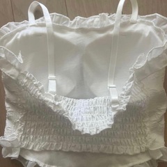 【11/23ライオンズ広場フリマ出品対象】パット付き🎀リボンキャミソールの画像