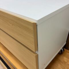 TV台 ホワイト/ナチュラル 幅120cm×奥行37cm×高さ43cm 【ジャングルジャングル岩出店】【B287】和歌山 岩出市 紀の川市 海南市の画像