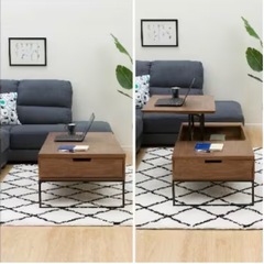 ニトリ　昇降センターテーブルの画像