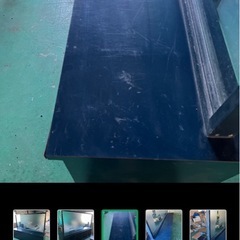 棚付きガラスパーテーションの画像