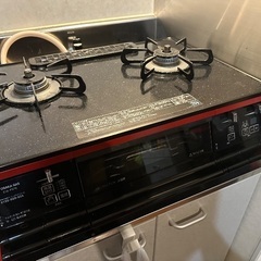 都市ガス用 ガスコンロ 2つ口 の画像