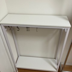 【¥0】美品✨スリムハンガーラック、カバン掛けの画像