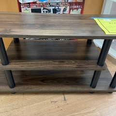 ☆ドリーム荒牧店☆ジモティー割引有☆【クリーニング済み】TV台 BWの画像