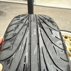 特価！ STEALTH Racing ME02美品　タイヤ付き！ PCD100 タイヤ ホイール ゴールドの画像