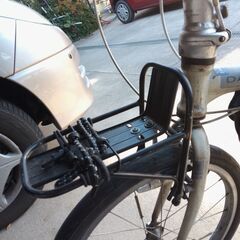 自転車 フロントラック 前かご受け　の画像