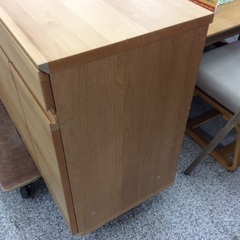 【収納力あるサイドボード】キャビネット サイドボード ユニットタイプ　食器棚 収納家具  幅180.5cm：ナチュラルの画像