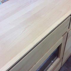 【収納力あるサイドボード】キャビネット サイドボード ユニットタイプ　食器棚 収納家具  幅180.5cm：ナチュラルの画像