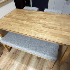 LOWYA ロウヤ 4人用ダイニングテーブルセットの画像