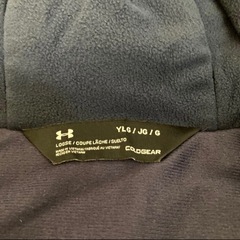 150 新品自宅保管　アンダーアーマー　ベンチコート　ネイビー　サッカー　野球　ばすけバスケの画像