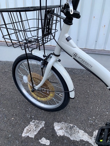 【トレファク松原店】グレージュの折りたたみ自転車のご紹介です。