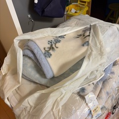 廃棄予定！お早めに　西山のふとん他　羽毛布団、敷布布団など2セット程度の画像