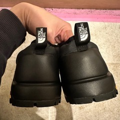 ノースフェイス　The North Face ブラック スリッポン　冬靴　滑り止の画像