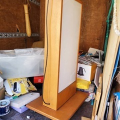 足立区引き取り限定★蛍光灯　店舗用品　電飾置き看板　キャスター付き看板 高さ118.5 ×幅50cm 居酒屋店舗レストラン の画像