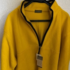 新品　未使用品‼️男性用　フリース　黄色🟡の画像