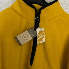 新品　未使用品‼️男性用　フリース　黄色🟡の画像