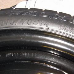 スペアタイヤ　T115/70D14 88M ファルケン　【屋内保管】の画像
