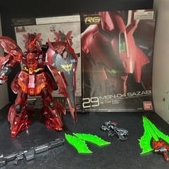 完成品　ガンダムベース限定　RG サザビー　クリアの画像