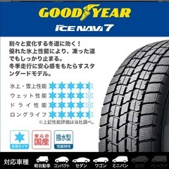 本日割【新品未使用】ICE NAVI 7 スタッドレスタイヤ 165/55 R15 2025年製の画像