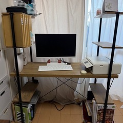 【差し上げ差し上げます！】PCデスク 2台セット（組立済み）の画像